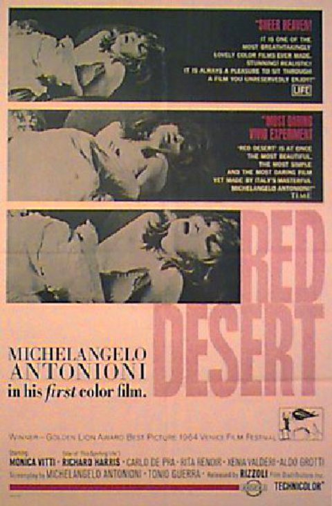 Red Desert Original 1964 U.S. One Sheet Movie Poster