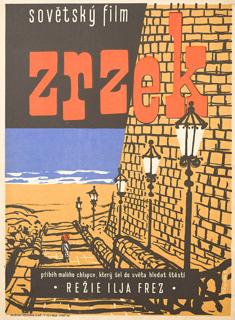 The Red-Haired Boy Original 1961 Czech A3 Movie Poster