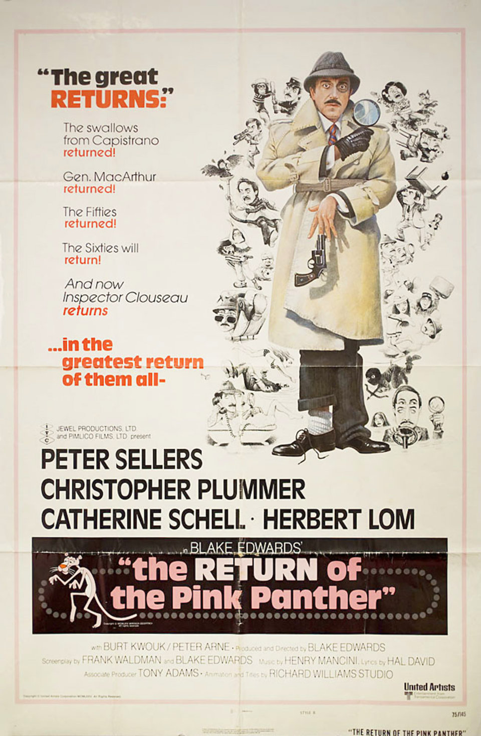 The Return of the Pink Panther Original 1975 U.S. One Sheet Movie Poster