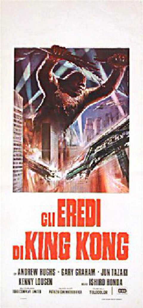 King Kong Escapes Original 1967 Italian Locandina Movie Poster