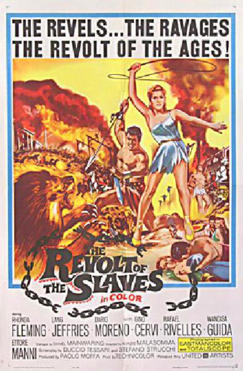 Revolt of the Slaves Original 1963 U.S. One Sheet Movie Poster