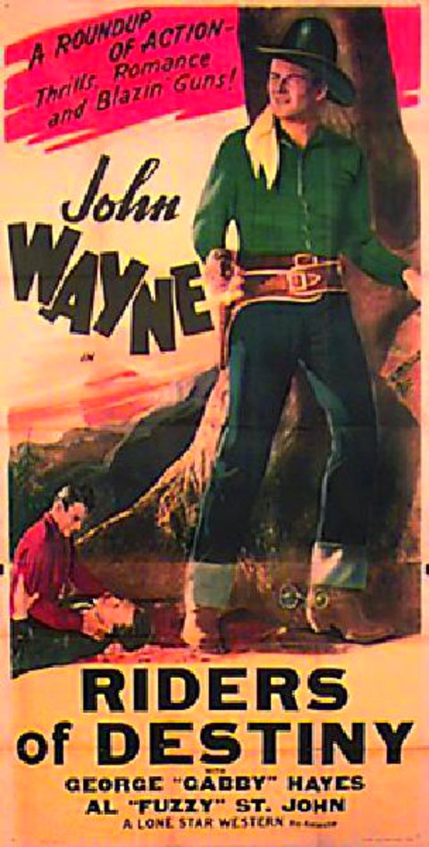 Riders of Destiny Original R1930s U.S. Three Sheet Movie Poster