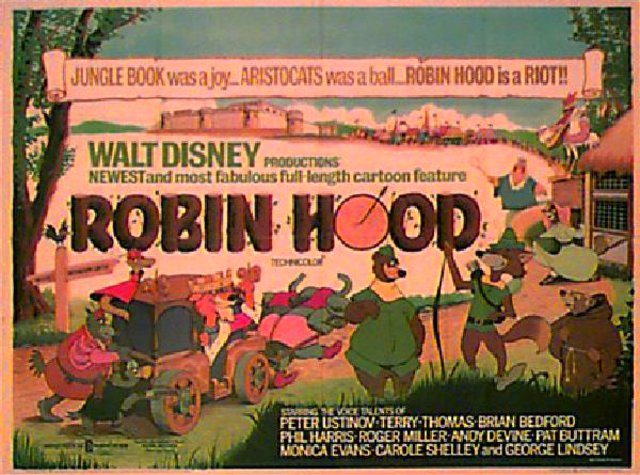 Robin Hood Original 1973 British Quad Movie Poster