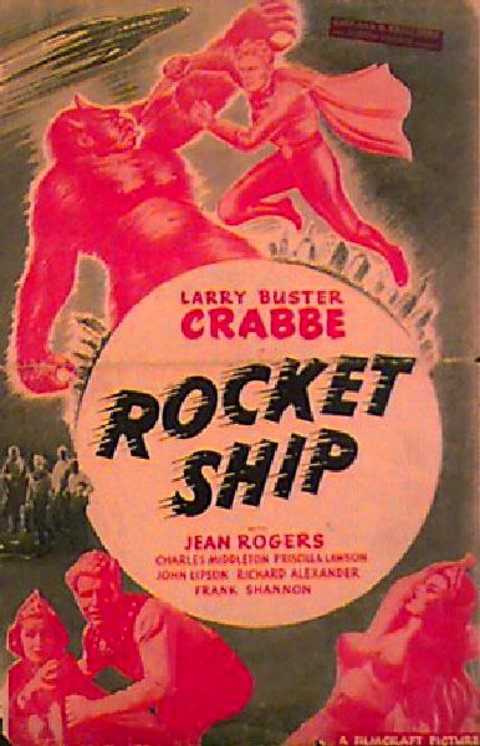 ROCKET SHIP Original R1940s U.S. Movie Pressbook