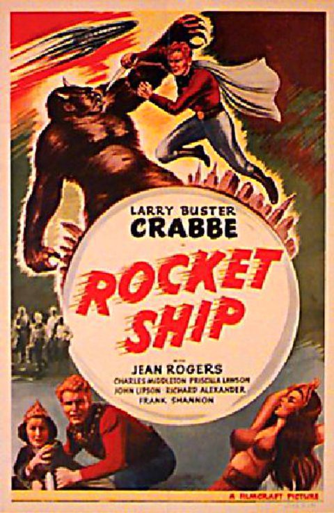 ROCKET SHIP Original R1940s U.S. One Sheet Movie Poster