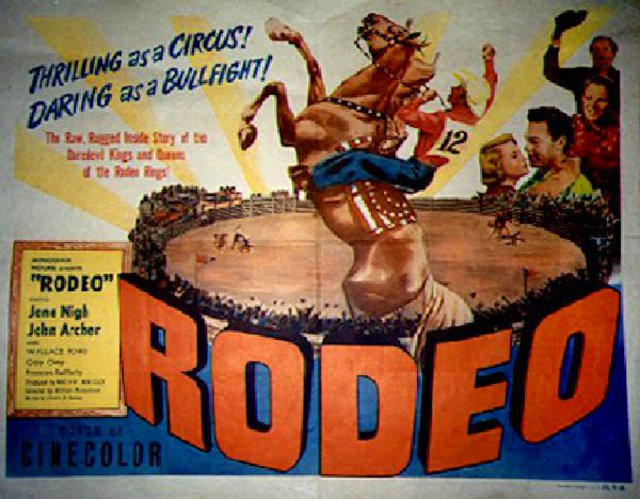 Rodeo Original 1952 U.S. Half Sheet Movie Poster Posteritati Movie