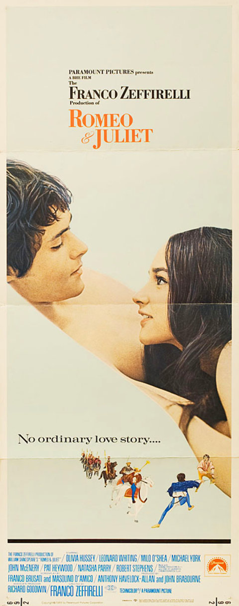 Romeo and Juliet Original 1968 U.S. Insert Movie Poster