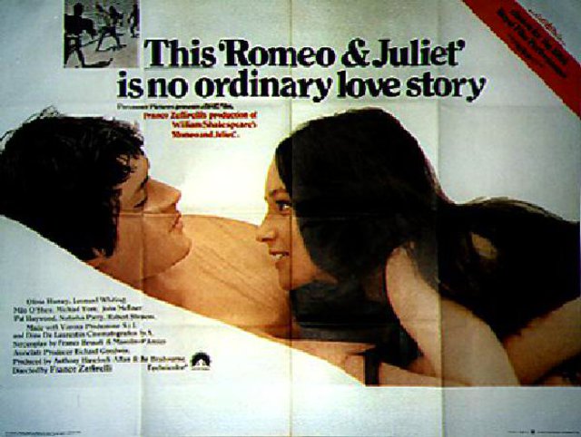 Romeo and Juliet Original 1968 British Quad Movie Poster