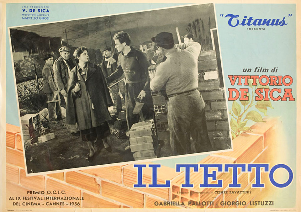 The Roof Original 1956 Italian Fotobusta Movie Poster