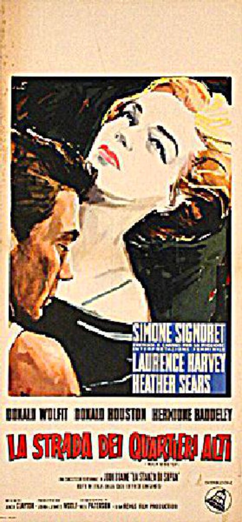 Room at the Top Original 1959 Italian Locandina Movie Poster