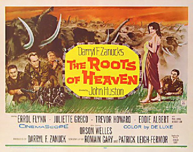 The Roots of Heaven Original 1958 U.S. Half Sheet Movie Poster