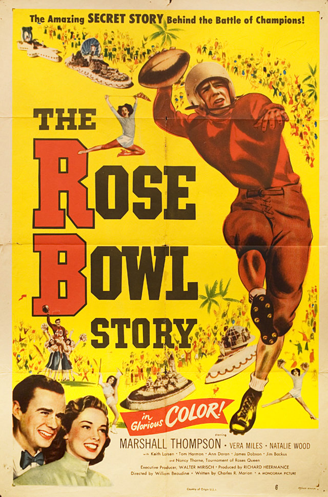 The Rose Bowl Story Original 1952 U.S. One Sheet Movie Poster