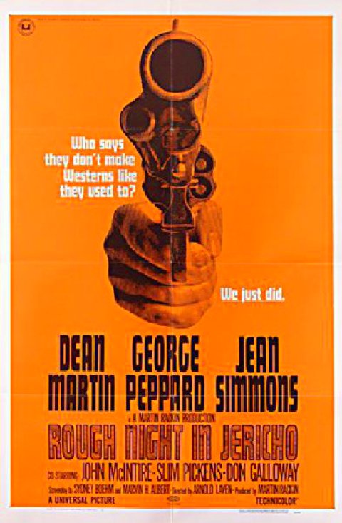 Rough Night in Jericho Original 1967 U.S. One Sheet Movie Poster