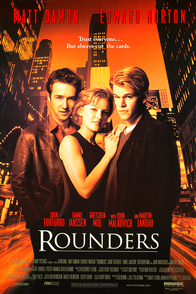 Rounders Original 1998 U.S. One Sheet Movie Poster