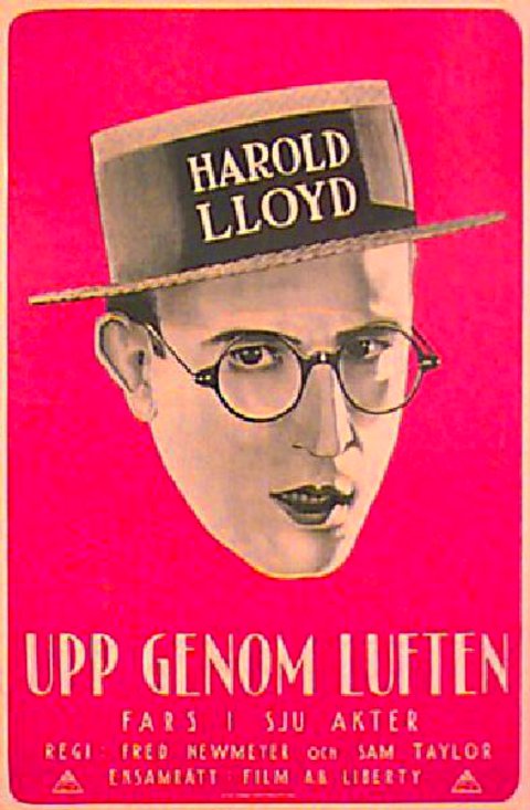 Safety Last! Original 1924 Swedish A1 Movie Poster