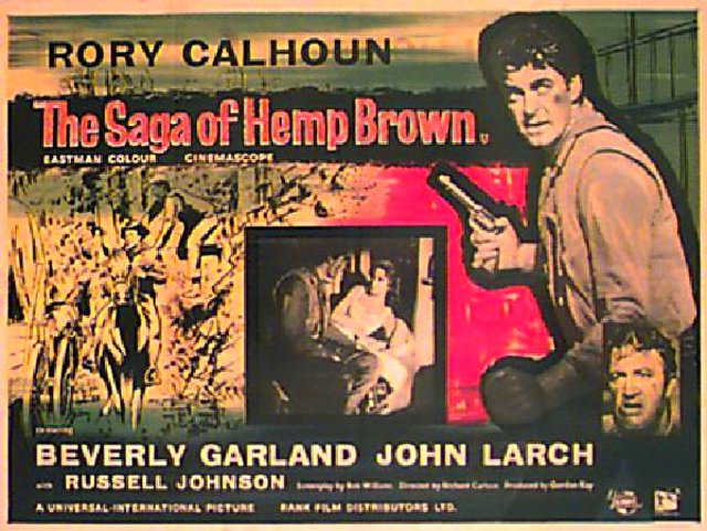 The Saga of Hemp Brown Original 1958 British Quad Movie Poster