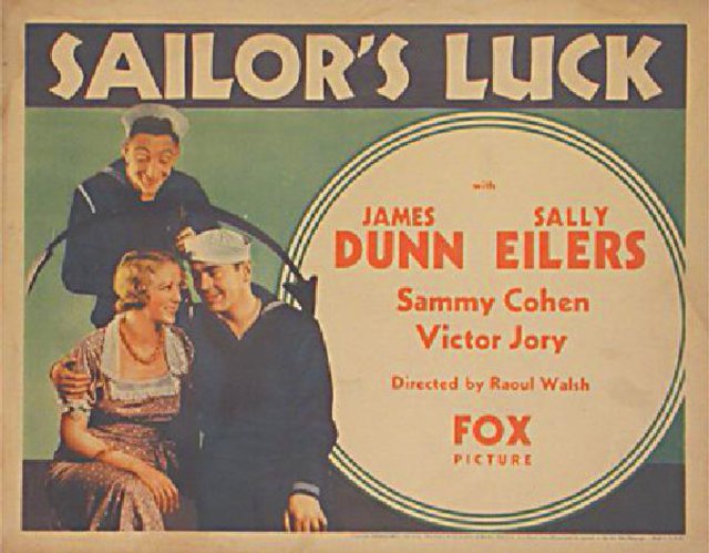 Sailor's Luck Original 1933 U.S. Title Card