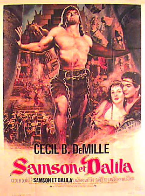 Samson and Delilah Original R1970s French Grande Movie Poster