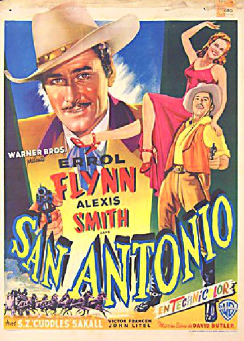 San Antonio Original 1945 Belgian Movie Poster