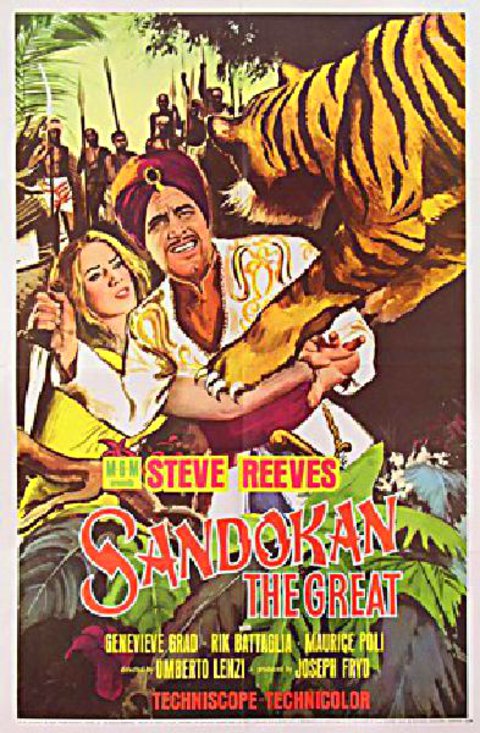 Sandokan the Great Original 1965 U.S. One Sheet Movie Poster