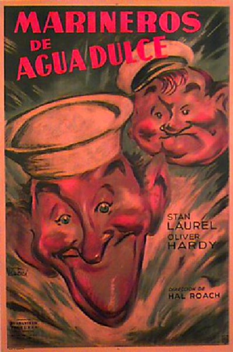 Saps at Sea Original 1940 Argentine Movie Poster