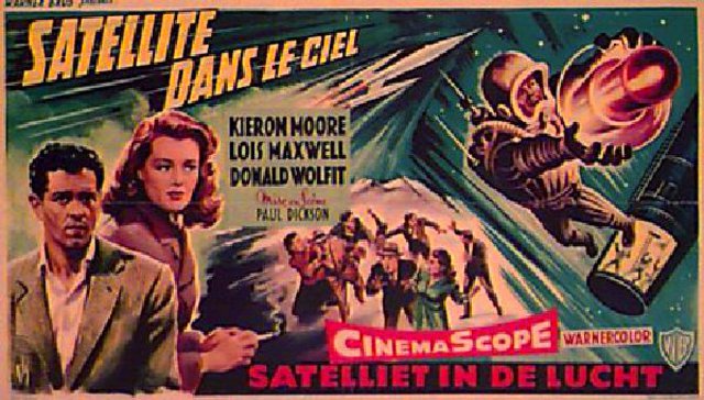 Satellite in the Sky Original 1956 Belgian Movie Poster