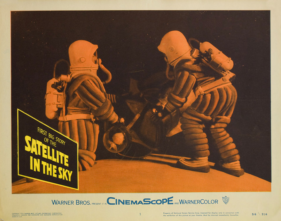Satellite in the Sky Original 1958 U.S. Scene Card
