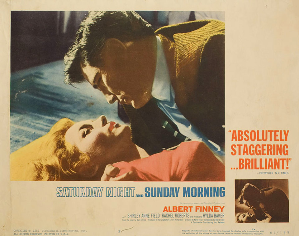 Saturday Night and Sunday Morning Original 1961 U.S. Scene Card