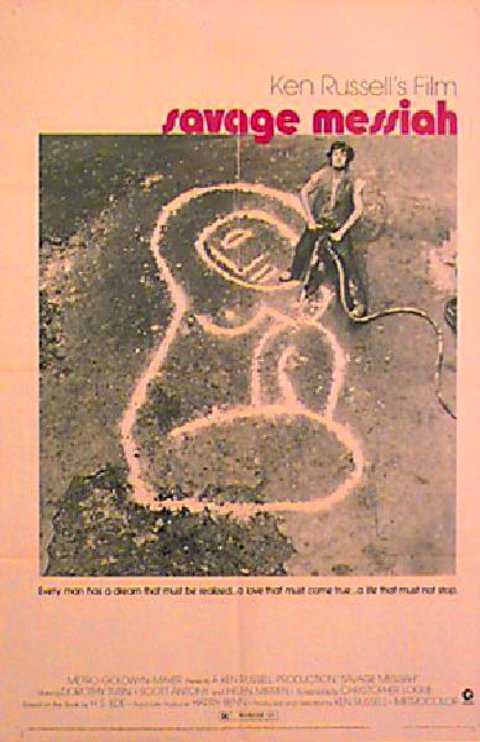 Savage Messiah Original 1972 U.S. One Sheet Movie Poster