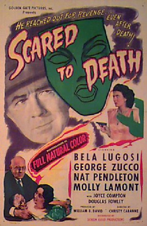 Scared to Death Original 1946 U.S. One Sheet Movie Poster