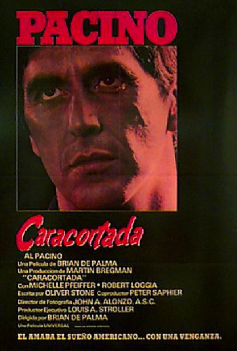 Scarface Original 1983 Spanish B1 Movie Poster