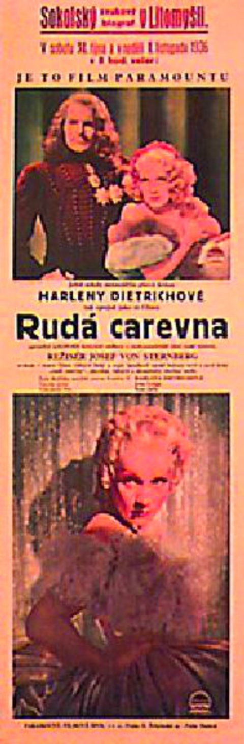 The Scarlet Empress Original 1934 Czech Pre-War Movie Poster