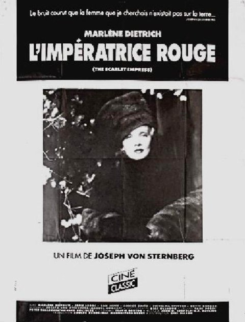 The Scarlet Empress Original R1990s French Grande Movie Poster