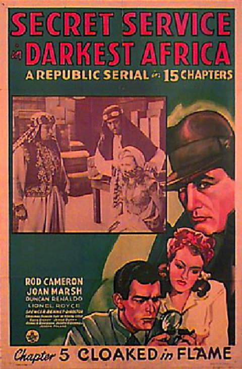 Secret Service in Darkest Africa Original 1945 U.S. One Sheet Movie Poster