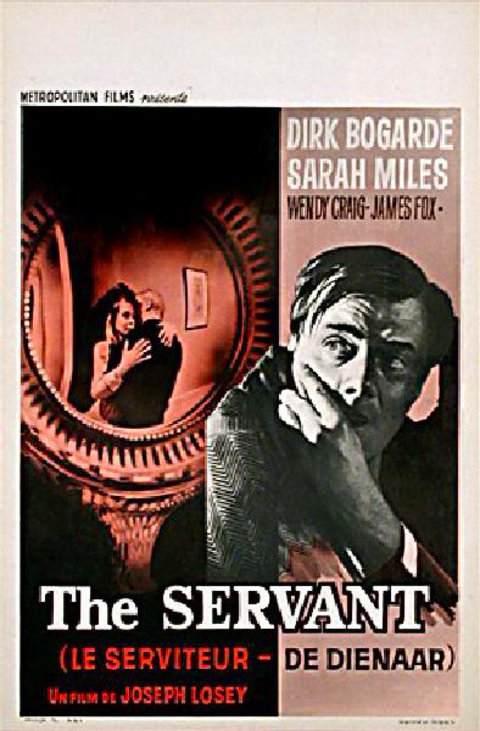 The Servant Original 1964 Belgian Movie Poster
