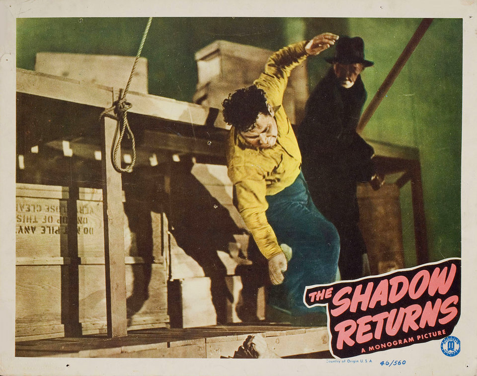 The Shadow Returns Original 1946 U.S. Scene Card - Posteritati Movie ...