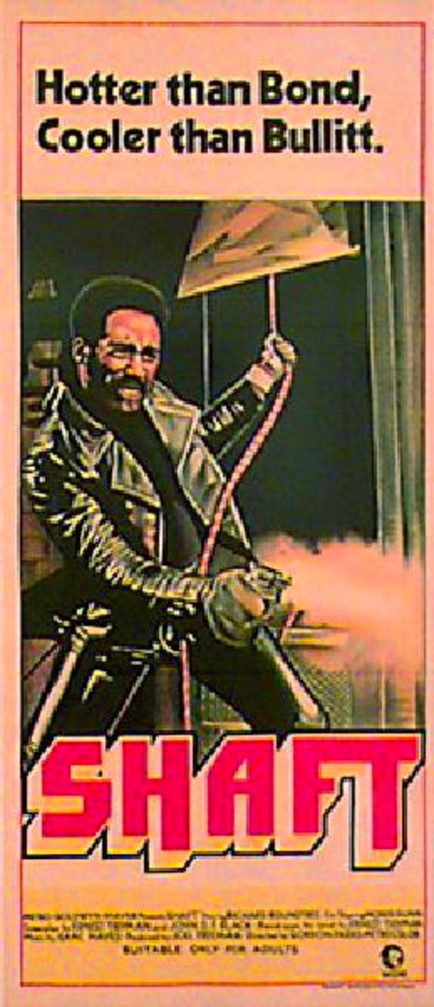 Shaft Original 1971 Australian Daybill Movie Poster