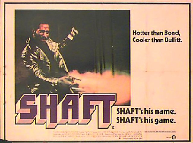 Shaft Original 1971 British Quad Movie Poster