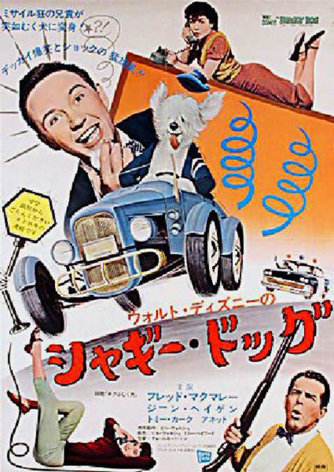 The Shaggy Dog Original R1972 Japanese B2 Movie Poster