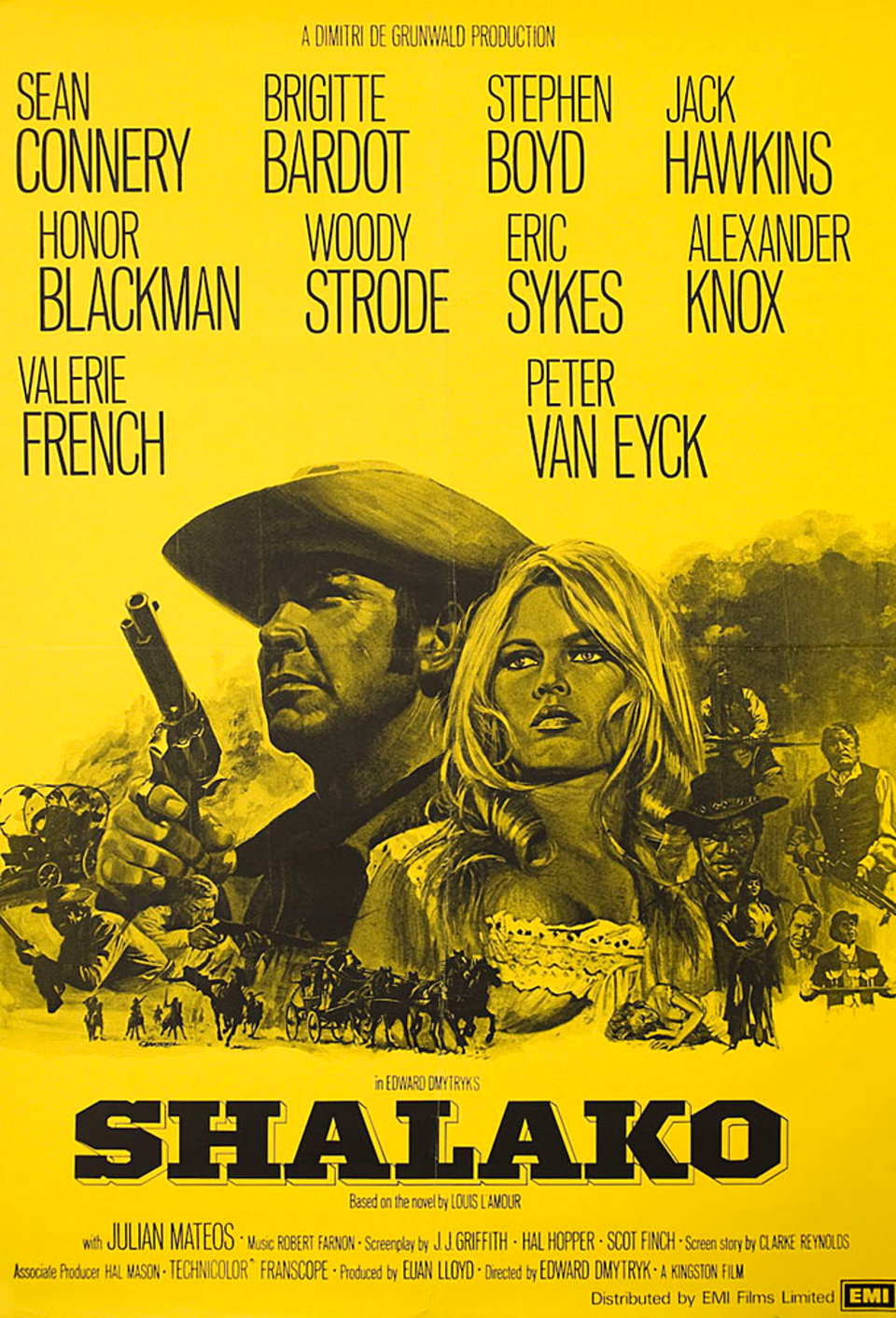 Shalako Original 1968 British One Sheet Movie Poster