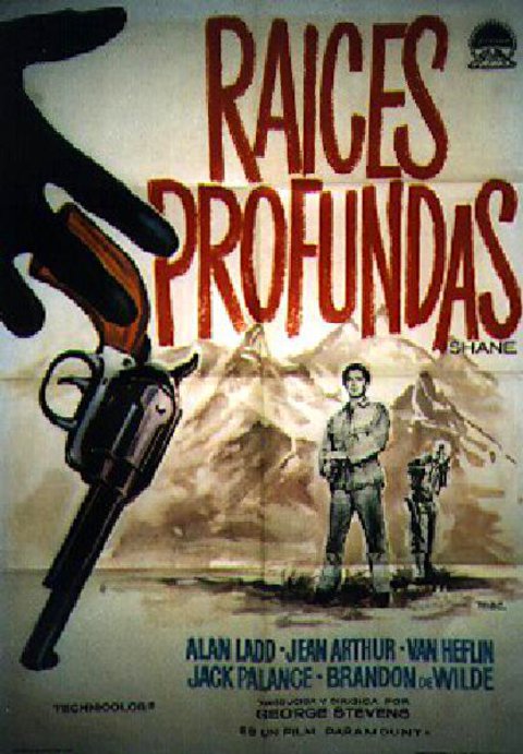 Shane Original 1963 Spanish B1 Movie Poster