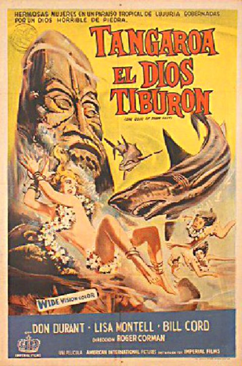She Gods of Shark Reef Original 1958 Argentine Movie Poster