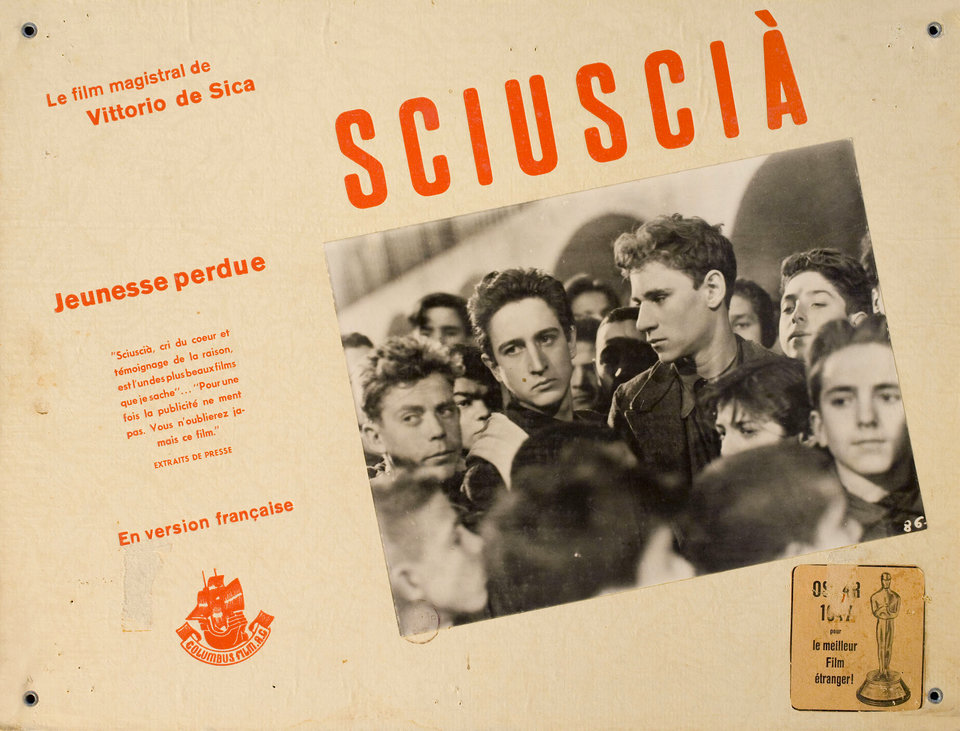 Shoeshine Original 1946 Swiss Scene Card