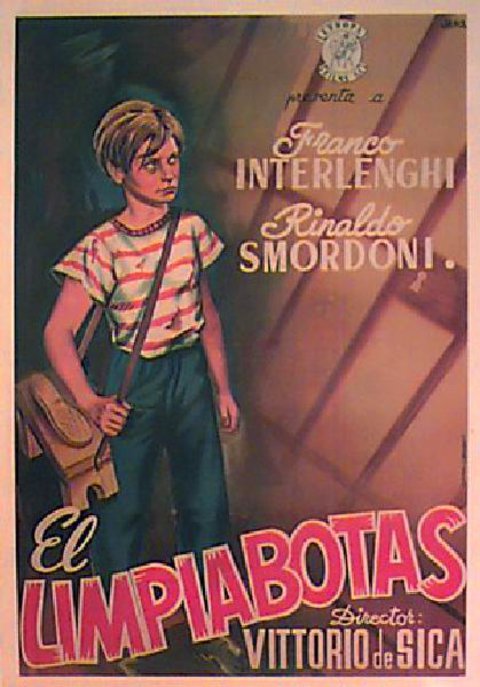 Shoeshine Original 1946 Spanish B1 Movie Poster