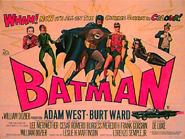 Batman: The Movie Original 1966 British Quad Movie Poster