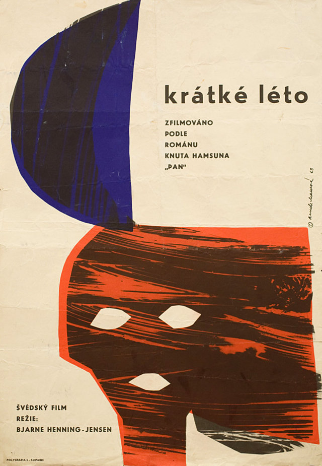 Short Is the Summer Original 1963 Czech A3 Movie Poster