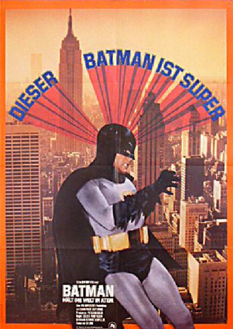 Batman: The Movie Original R1970s German A1 Movie Poster