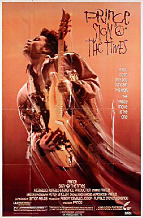 Sign 'o' the Times Original 1988 U.S. Video One Sheet