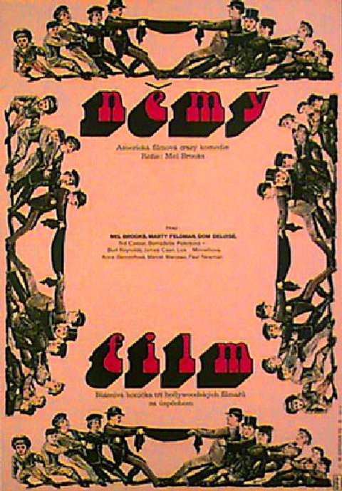 Silent Movie Original 1978 Czech A1 Movie Poster