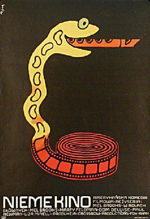 Silent Movie Original 1977 Polish A1 Movie Poster